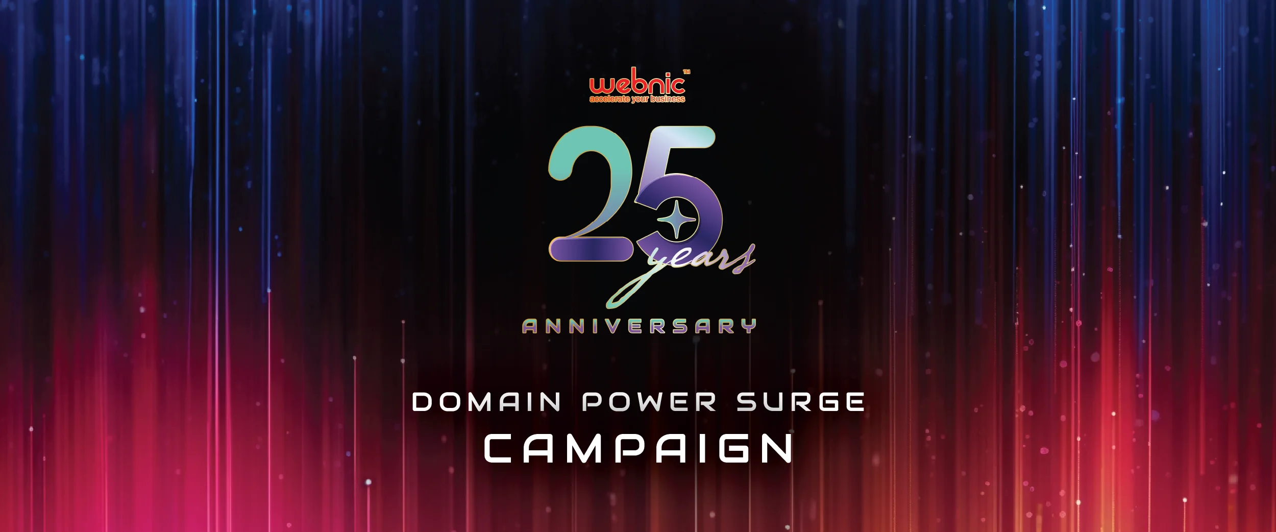 25 Years Anniversary | Domain Power Surge Campaign 25 Years Anniversary | Domain Power Surge Campaign