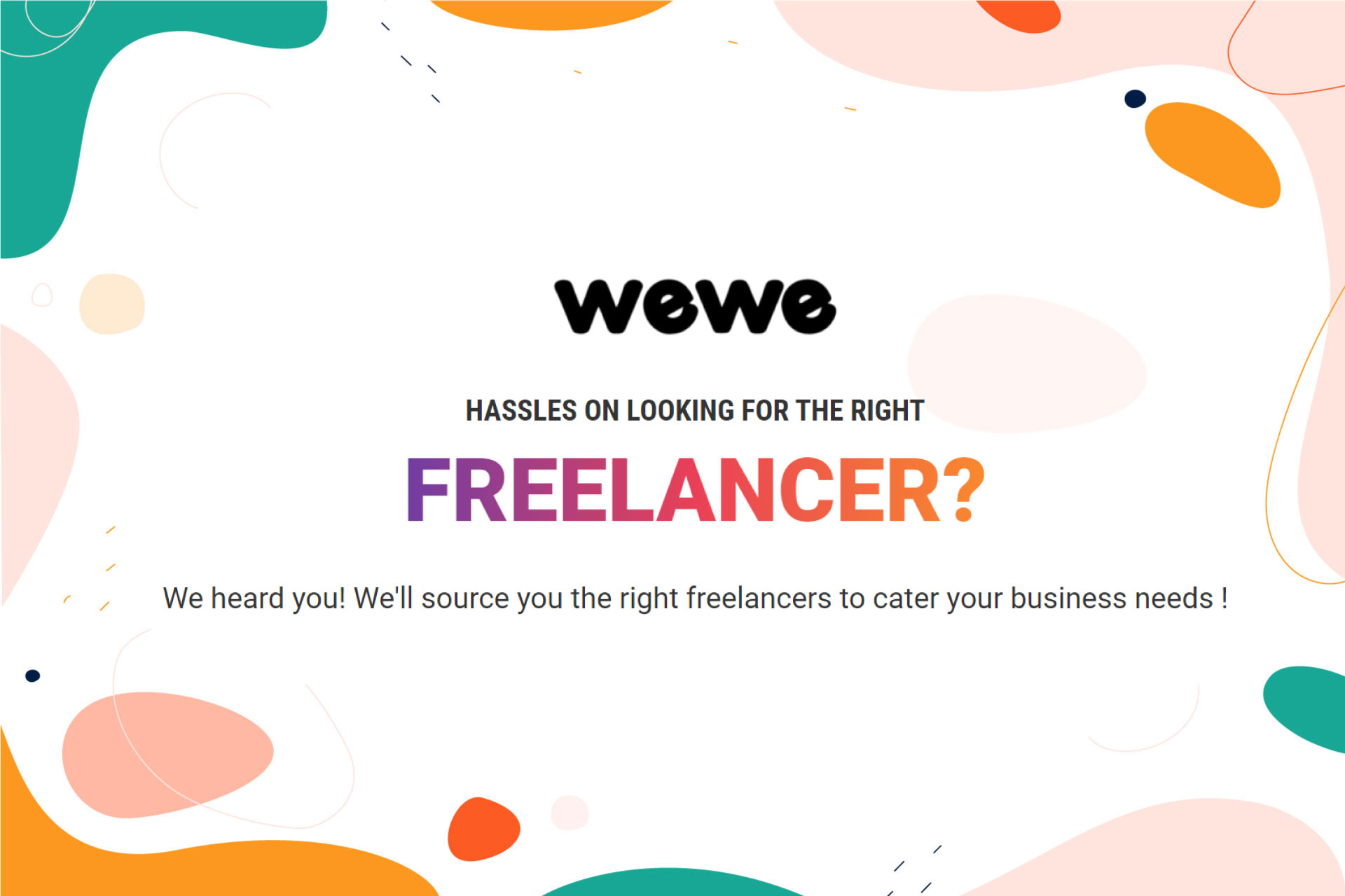 WeWe Talent Marketplace 1