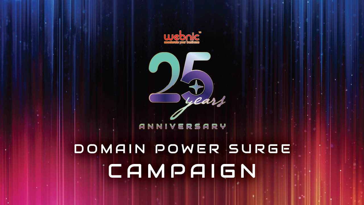 WebNIC 25th Anniversary - Domain Power Surge 1